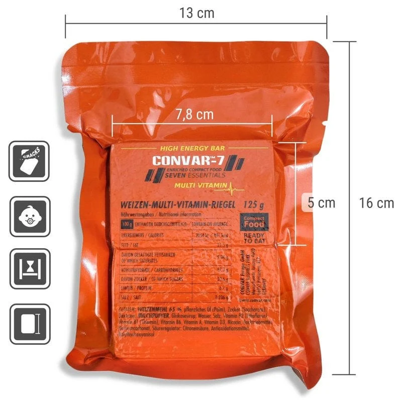 CONVAR-7 High Energy Bar - Weizenriegel Multi Vitamin 125g