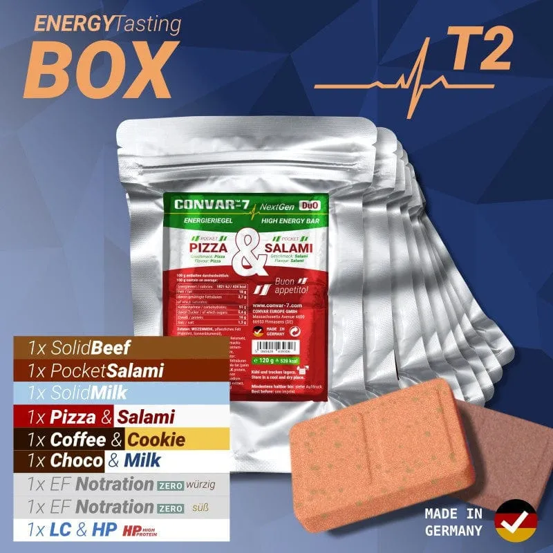 9 x CONVAR-7 NextGen Energy Bar - Tasting Box 2