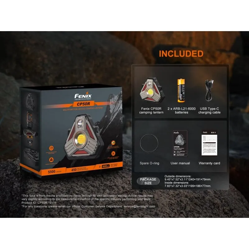Fenix CP50R LED Campingleuchte mit USB Anschluss und 5500 Lumen