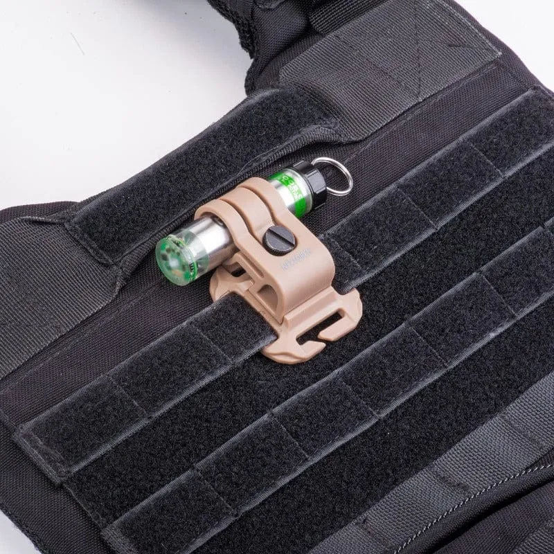 GLO-TOOB Tactical Kit Halterung Molle / PALs + Klett für GT-AAA Pro und Aurora