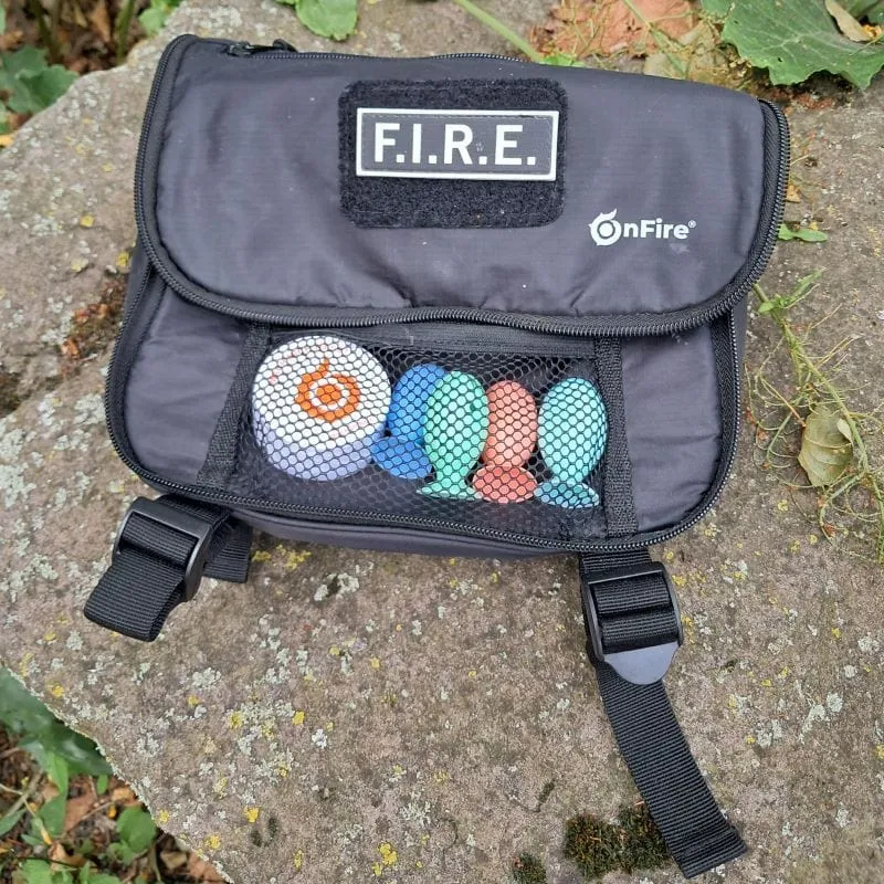 Outdoor Kulturtasche plus Spiegel und Karabinerhaken