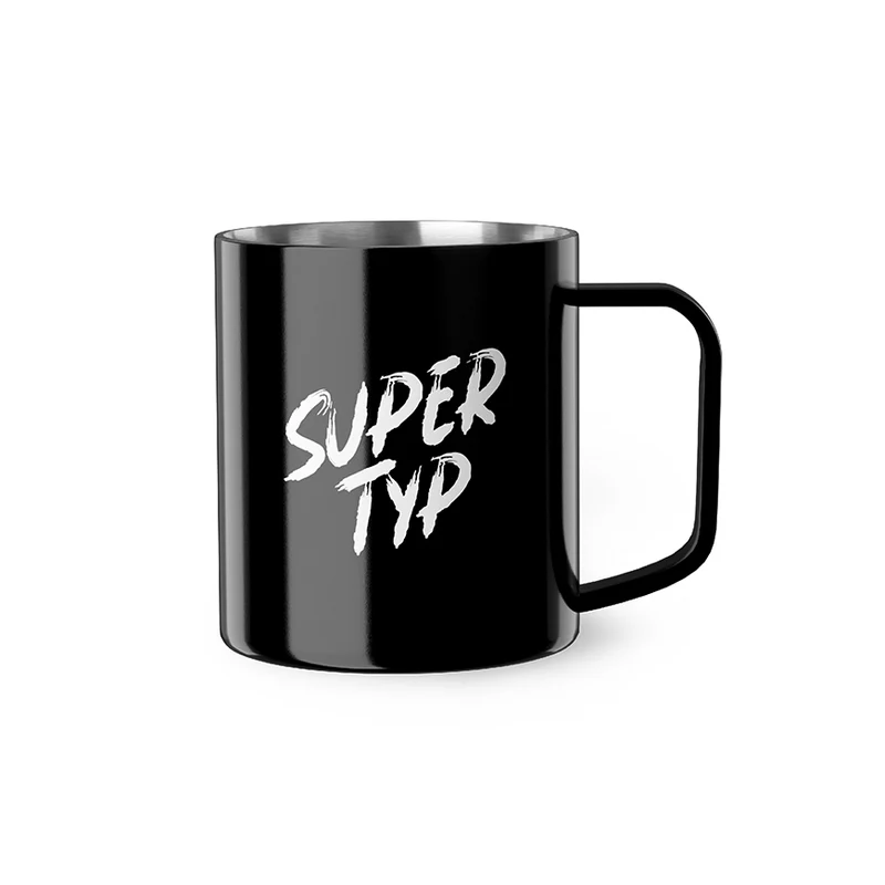 Edelstahl Thermobecher "Super Typ"