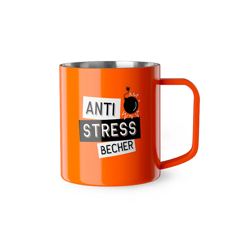 Edelstahl Thermobecher "Anti Stress Becher"