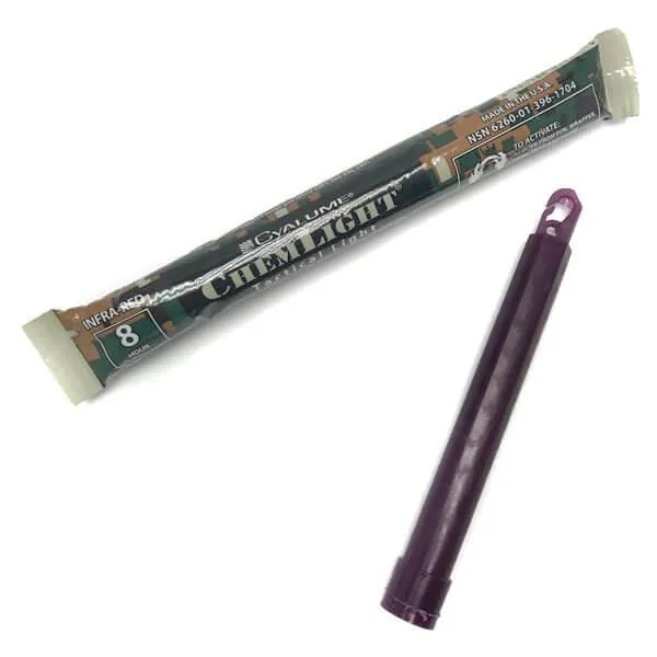 Chemlight Leuchtstab 15 cm infrarot / Leuchtdauer 3 Stunden