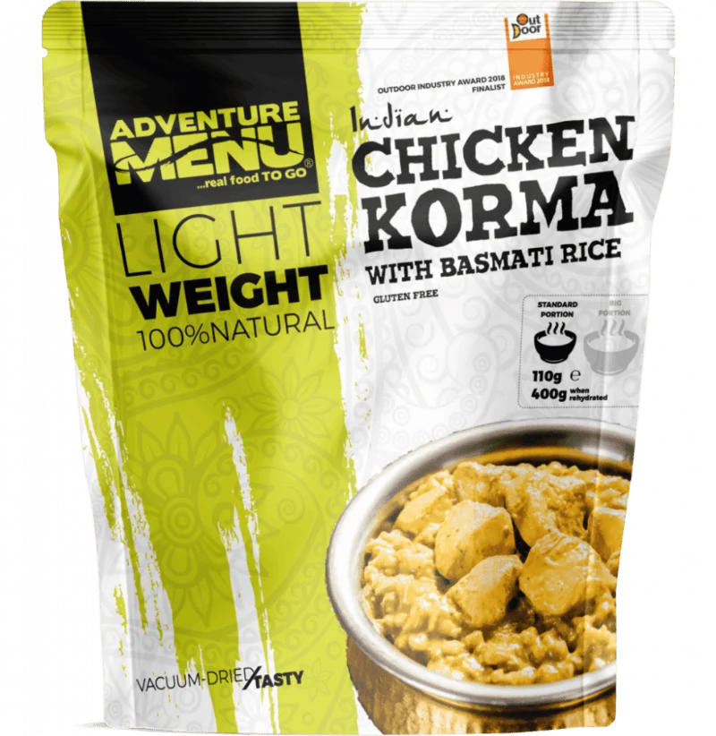 Adventure Menu - Hühnchen Korma mit Basmatireis - Standard Portion