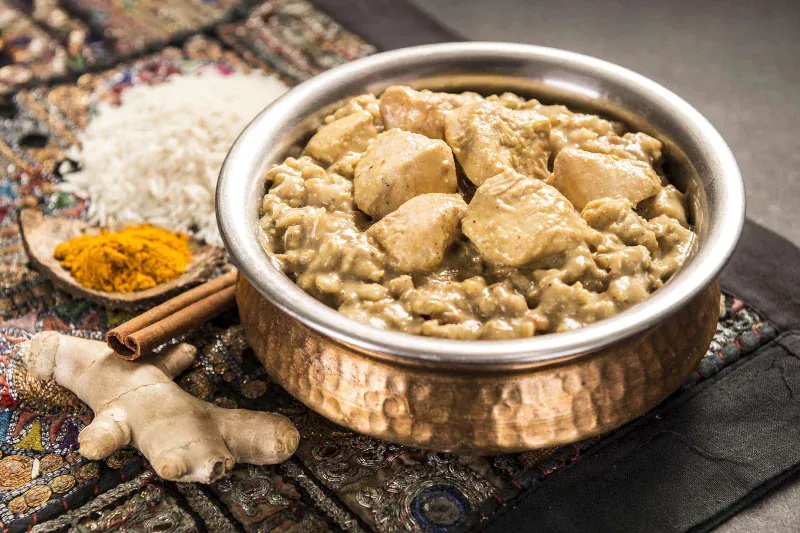 Adventure Menu - Hühnchen Korma mit Basmatireis - Standard Portion