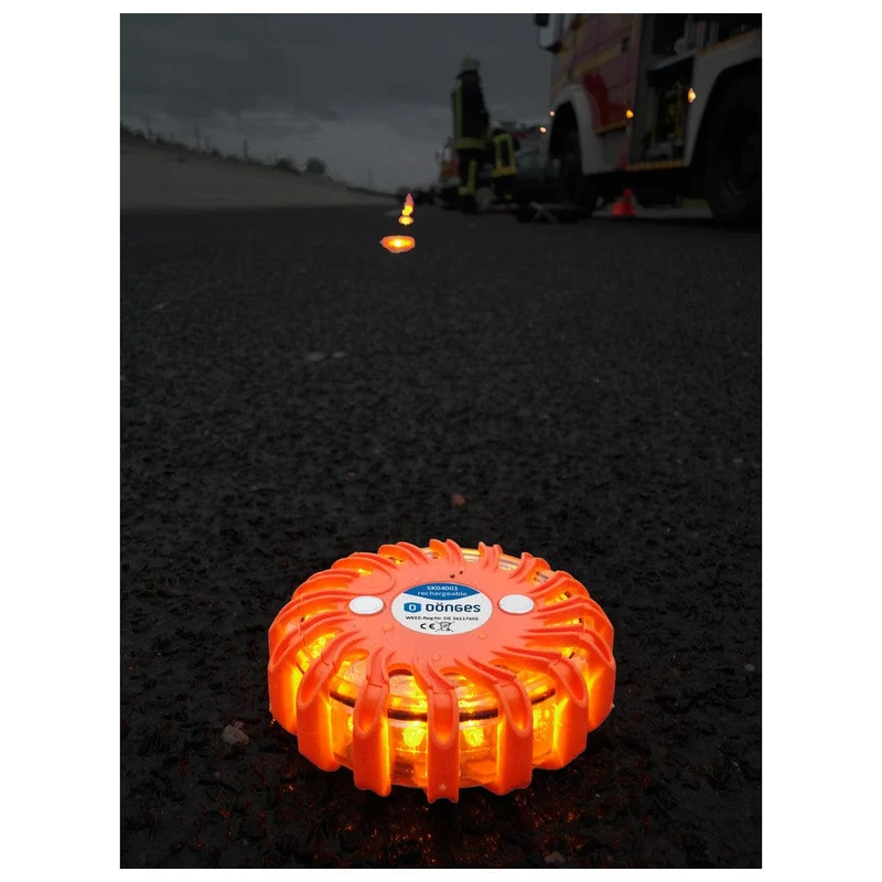 LED Signalleuchte in blau oder orange | Akku oder Batterie