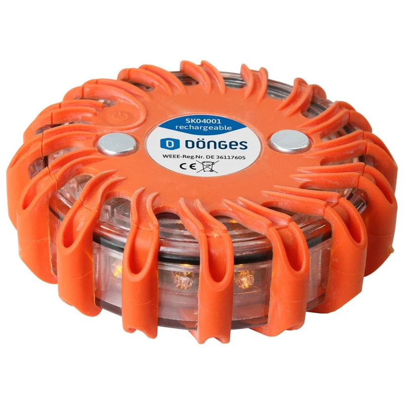 LED Signalleuchte in blau oder orange | Akku oder Batterie