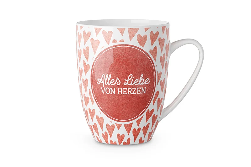 Tasse „Alles Liebe von Herzen“ – Becher 250 ml