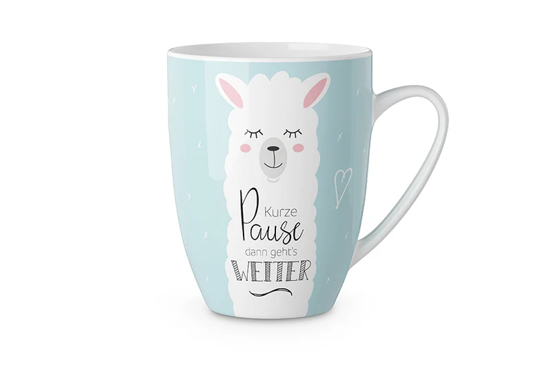 Lama Tasse „Kurze Pause, dann geht’s weiter“ – Becher 250 ml