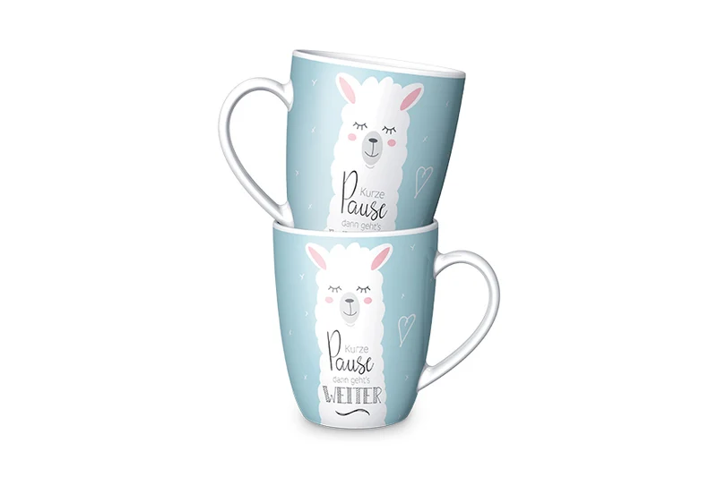 Lama Tasse „Kurze Pause, dann geht’s weiter“ – Becher 250 ml