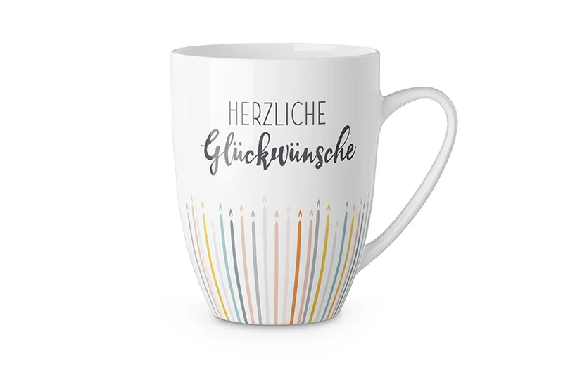 Tasse „Herzliche Glückwünsche“ – Becher 250 ml