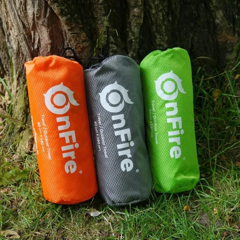 Großes Outdoor-Handtuch mit Bambus Aktivkohlefasern 80x180 cm