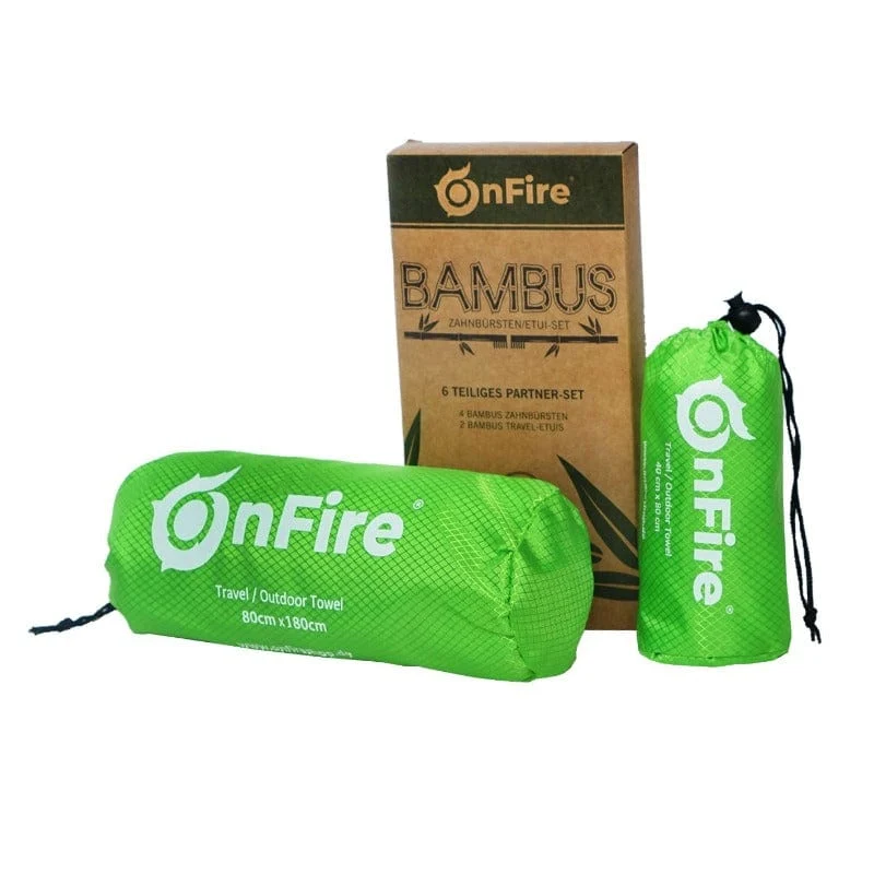 Großes Outdoor-Handtuch mit Bambus Aktivkohlefasern 80x180 cm