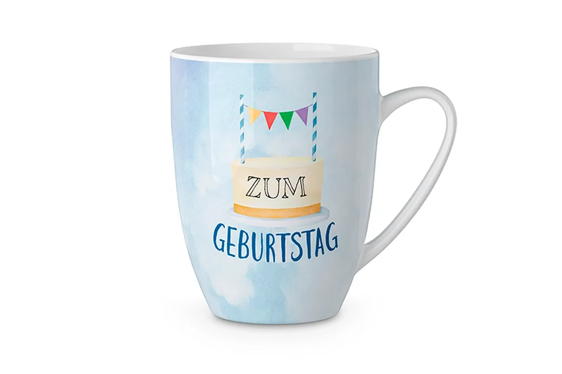 Geburtstagstasse „Zum Geburtstag“ – Törtchen, Becher 250 ml