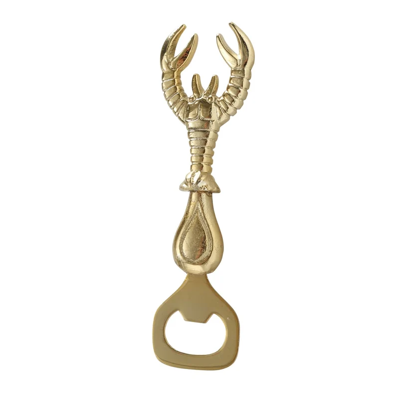 Flaschenöffner "Hummer" gold