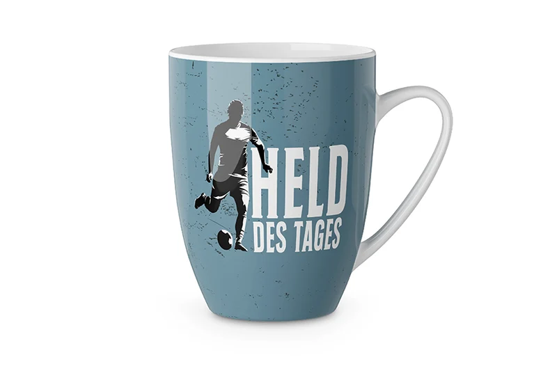 Fußball Tasse „Held des Tages“ – Becher 250 ml