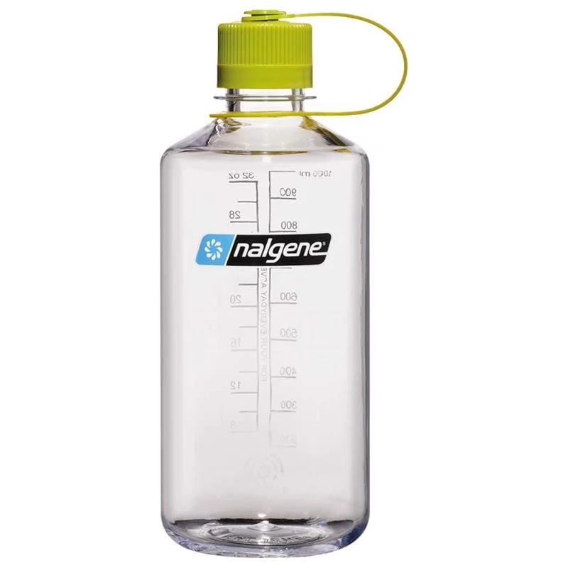 Trinkflasche Narrow Mouth Sustain 1L, clear/green