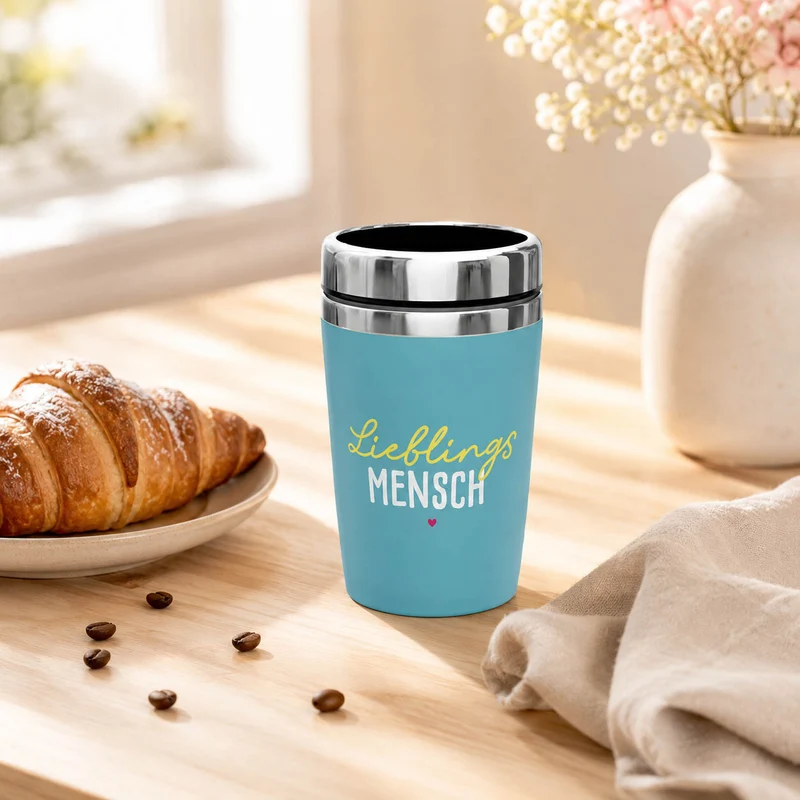Thermobecher to go „Lieblingsmensch“ – Happy Greetings