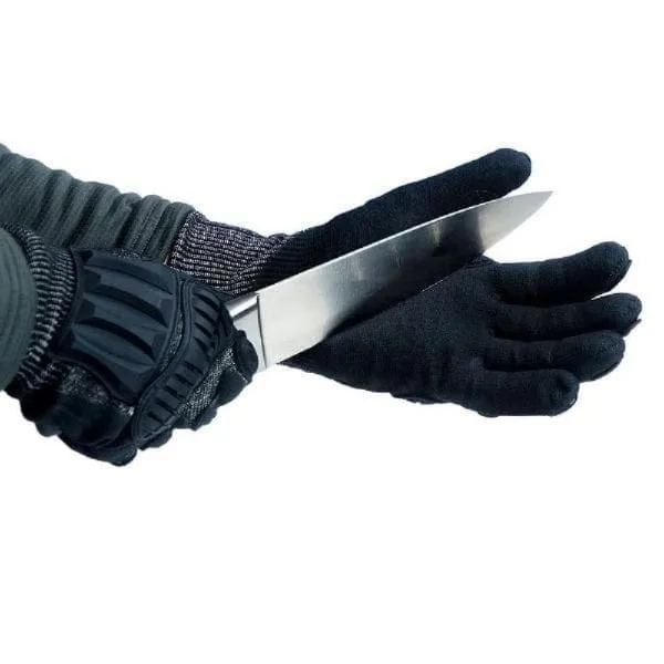 N5SP Black Schnittschutz Handschuhe mit Handschuhhalter
