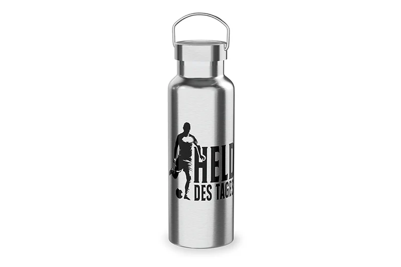 Edelstahl Thermoflasche "Held des Tages" - Echte Kerle