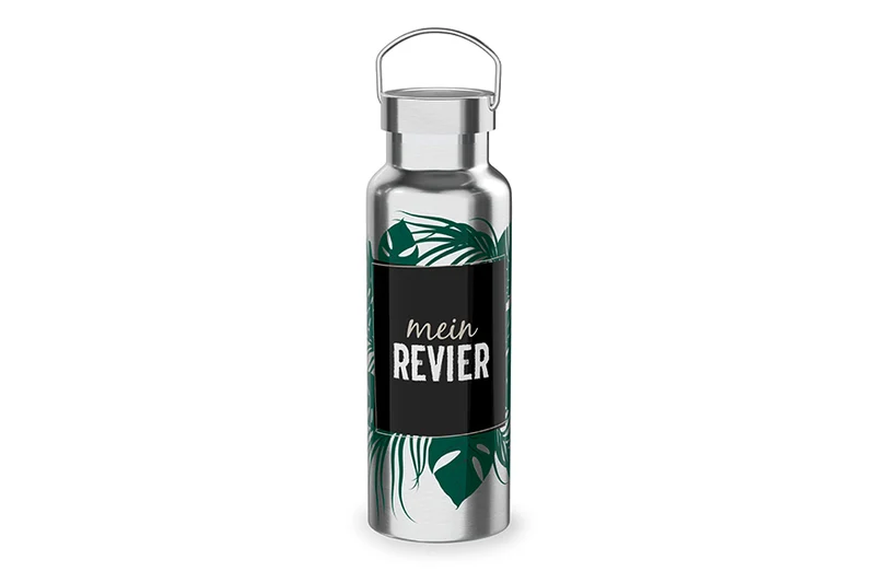 Edelstahl Thermoflasche "Mein Revier"