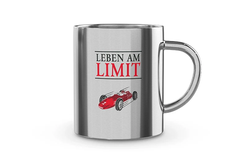 Edelstahl Thermobecher "Leben am Limit"