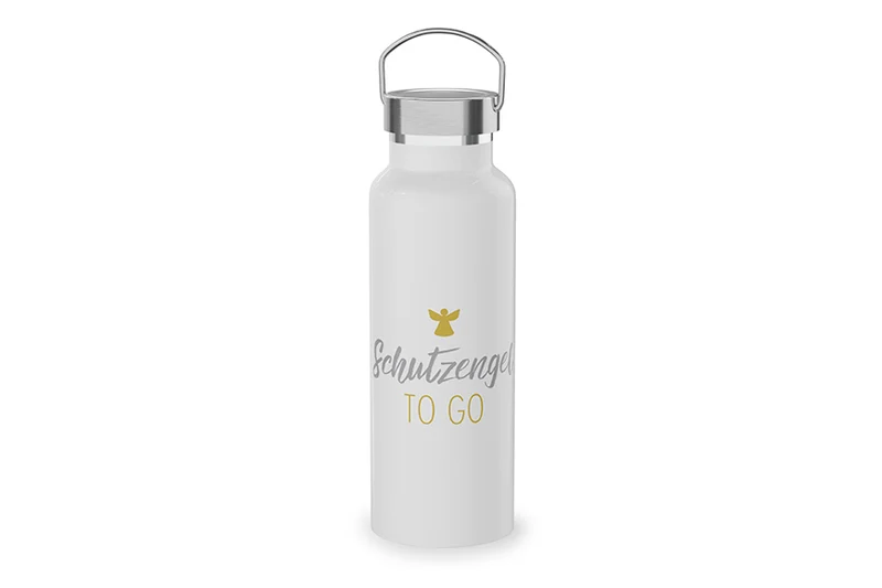 Edelstahl Thermoflasche "Schutzengel to go"