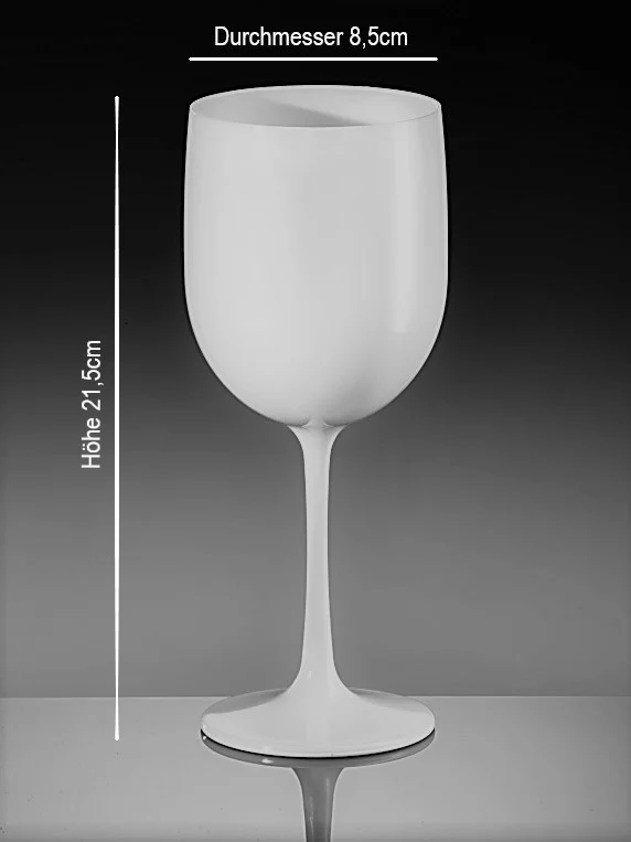 XL Champagner Becher weiß