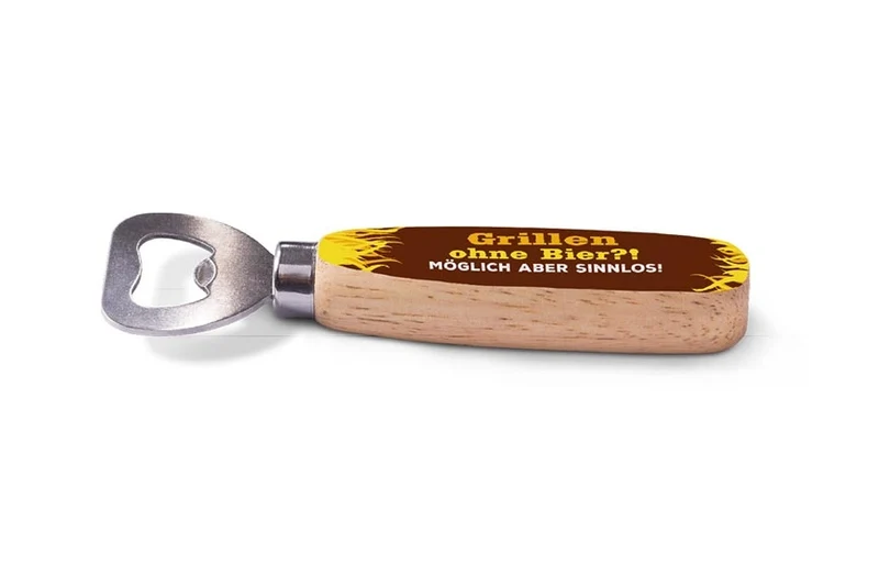 Flaschenöffner "Grillen ohne Bier..."