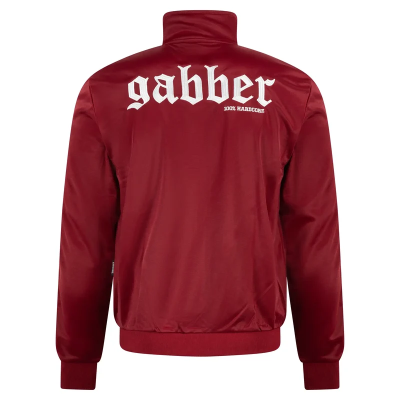 100% HARDCORE Trainingsjacke "Gabber" | Burgundy