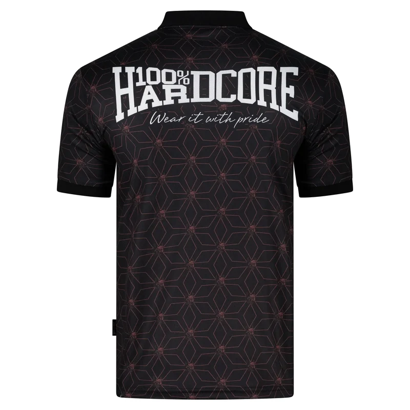 100% HARDCORE Soccershirt "Essential Taped" | Black/Red