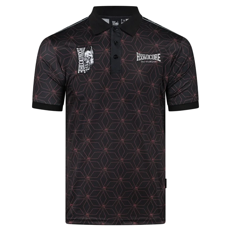 100% HARDCORE Soccershirt "Essential Taped" | Black/Red