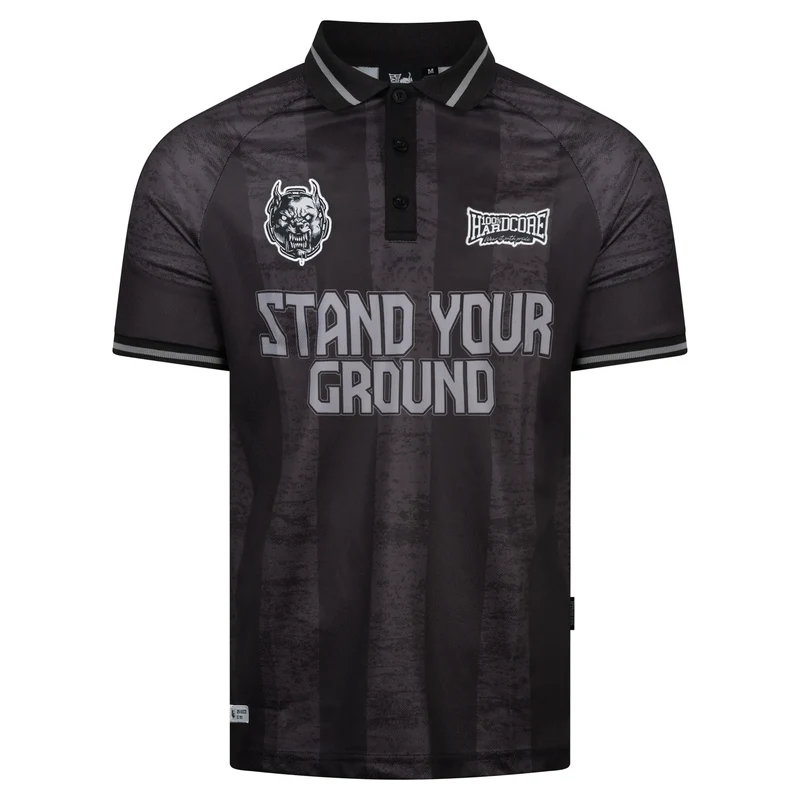 100% HARDCORE Herren Soccershirt "Worldwide" | Black