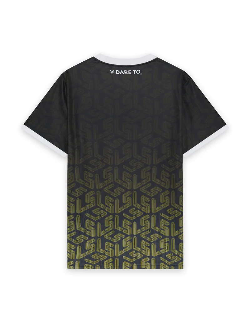 ❌ SALE ❌ LYLE & SCOTT Ombre Emblem Football Shirt | Jet Black