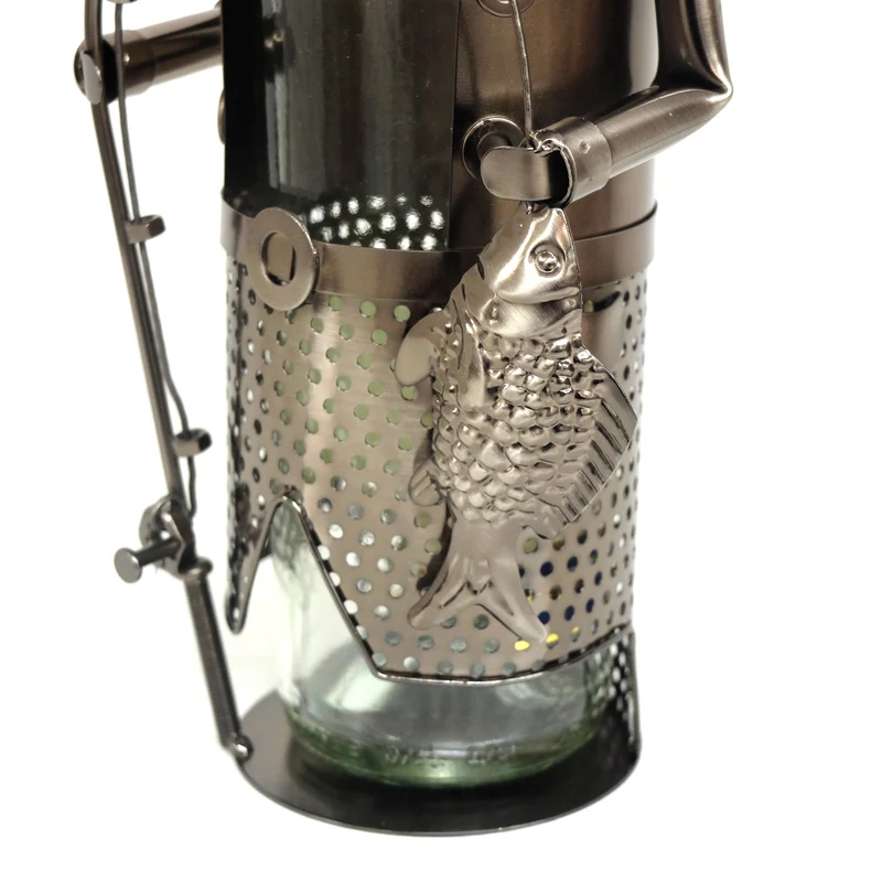 Metall-Flaschenhalter "Angler"