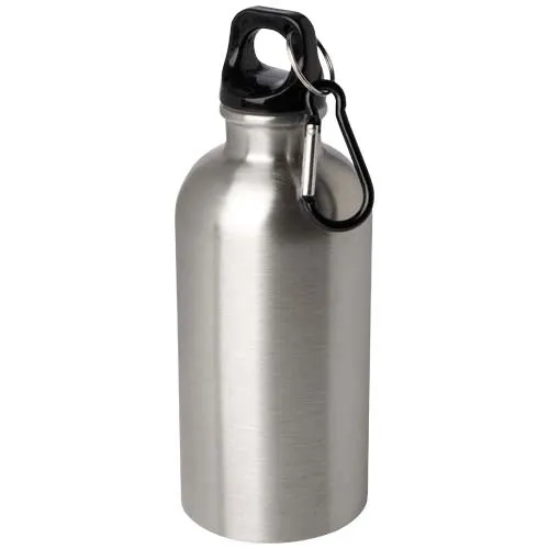 Oregon 400 ml RCS-zertifizierte, einwandige Trinkflasche aus Edelstahl mit Karabinerhaken