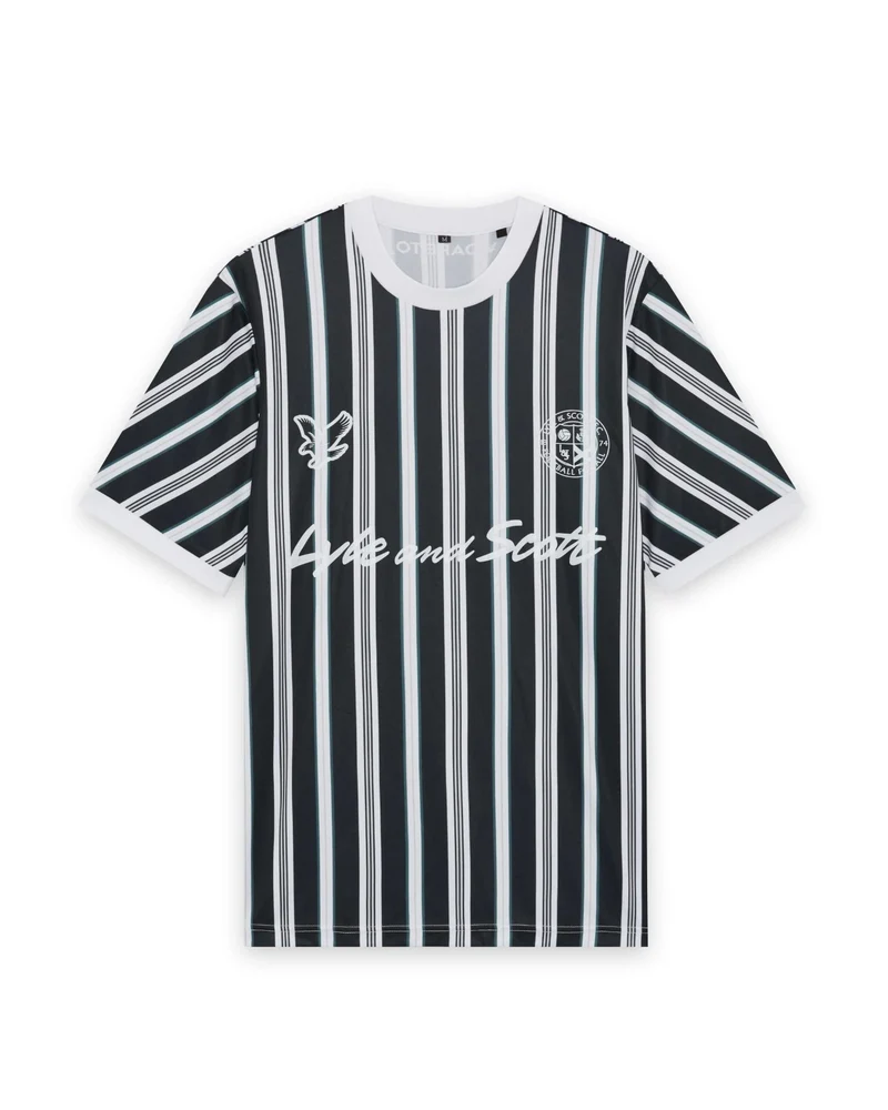 ❌ SALE ❌ LYLE & SCOTT Prep Stripe Football Shirt | Dark Navy