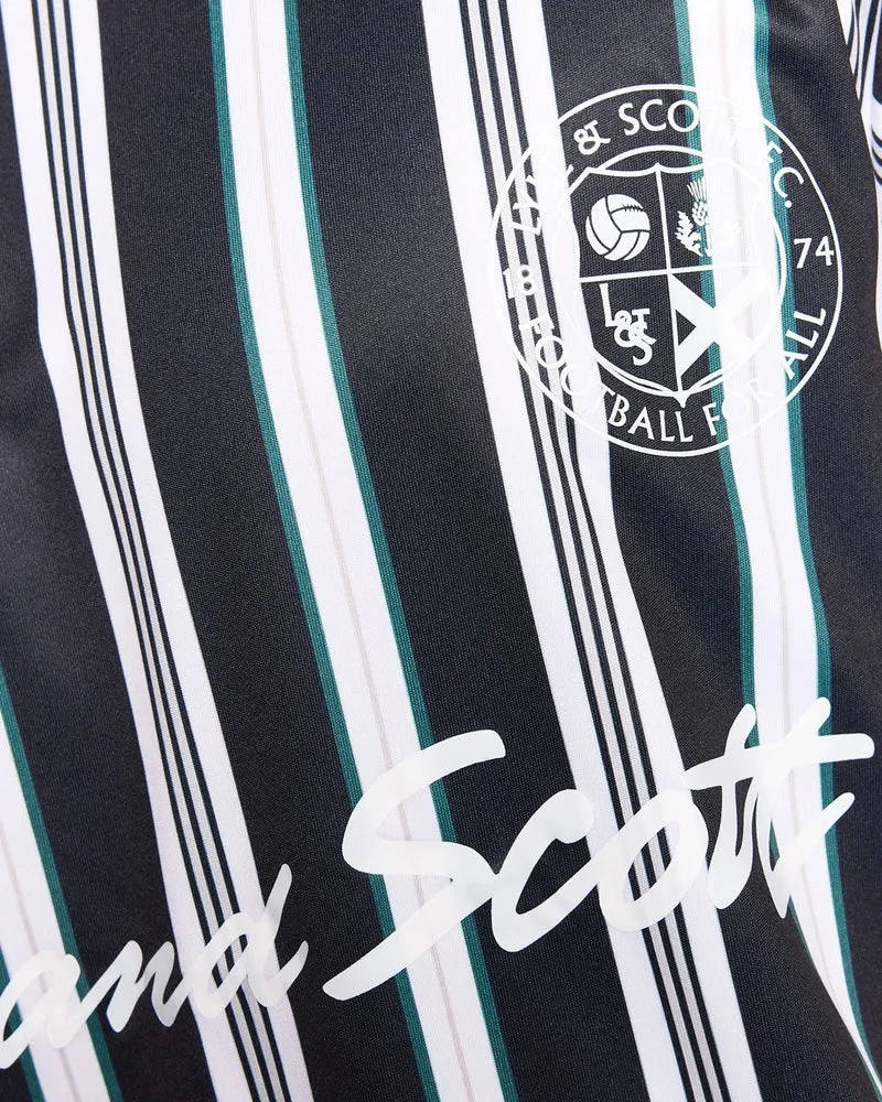❌ SALE ❌ LYLE & SCOTT Prep Stripe Football Shirt | Dark Navy