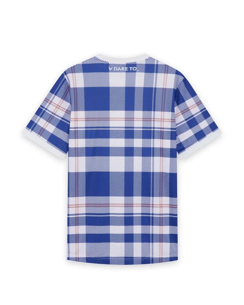 ❌ SALE ❌ LYLE & SCOTT Tartan Football Shirt | Now Blue