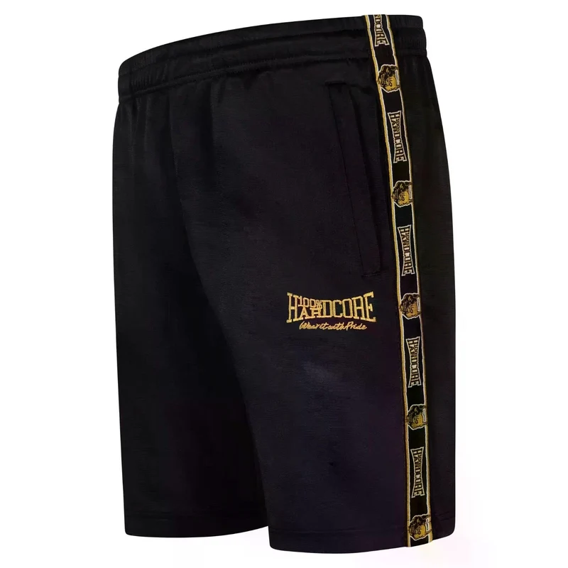 100% HARDCORE Herren Shorts "Essential" | Black/Gold