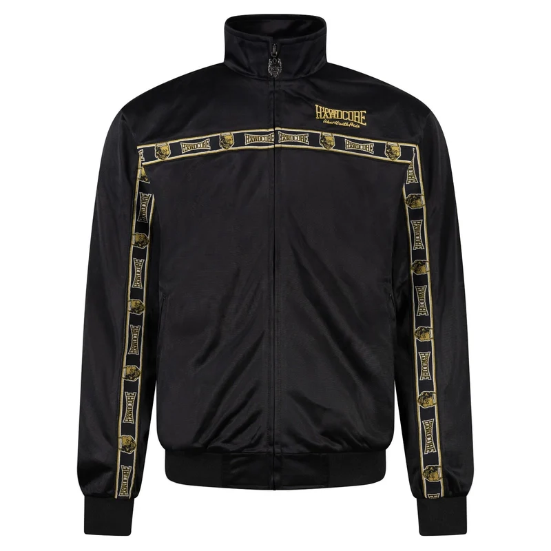 100% HARDCORE Trainingsjacke "Essential" | Black/Gold