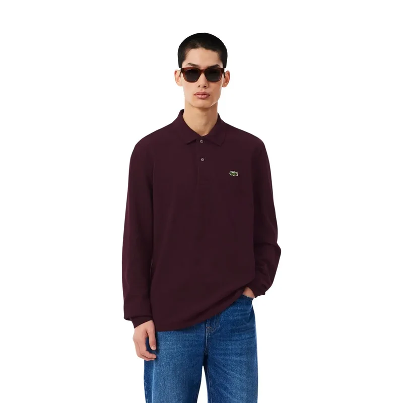 Lacoste Herren Lila Baumwoll-T-Shirt