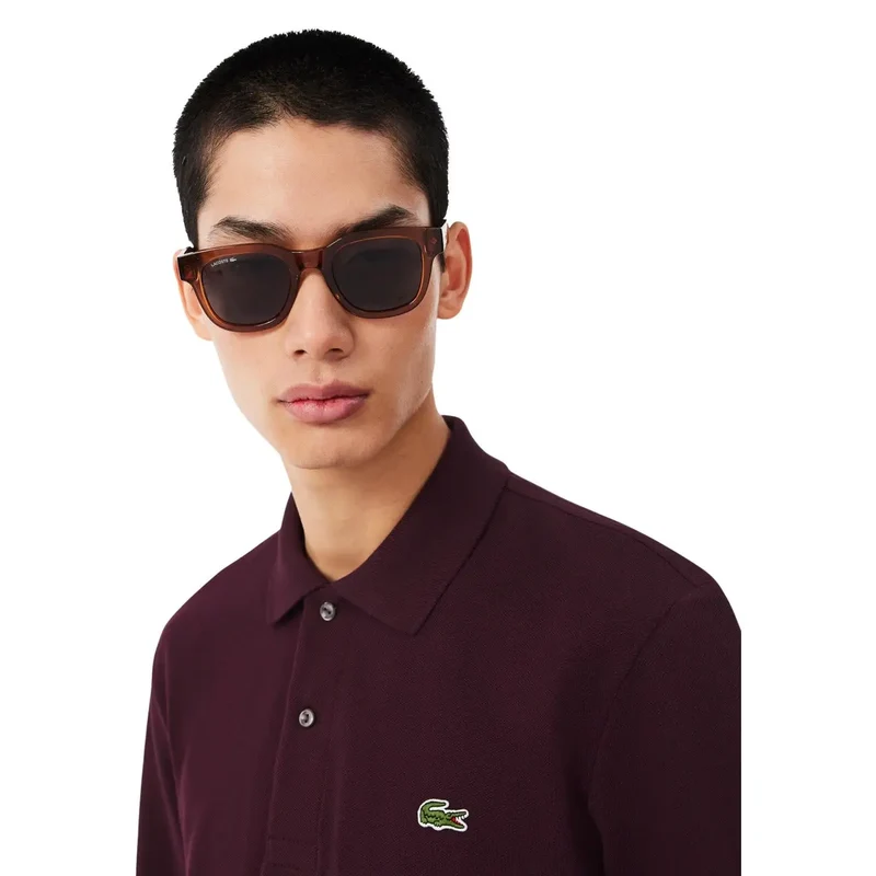 Lacoste Herren Lila Baumwoll-T-Shirt