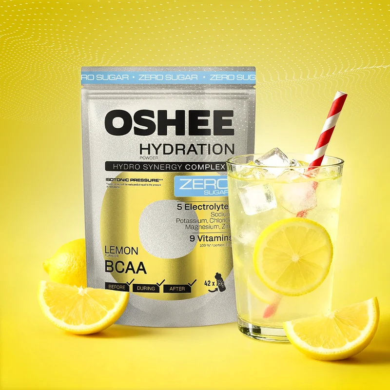 OSHEE Hydration Zero Sugar Lemon BCAA Pulver 630 g