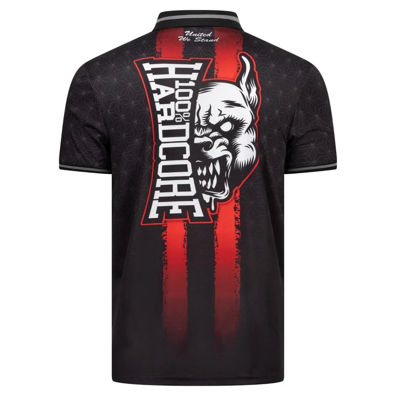 100% HARDCORE Soccershirt "Red Mark" | Black