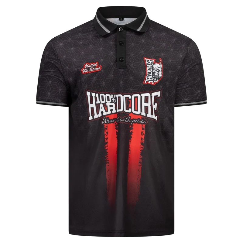 100% HARDCORE Soccershirt "Red Mark" | Black