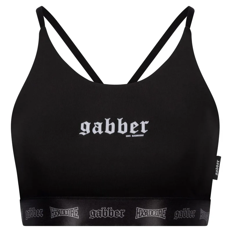 100% HARDCORE Damen Sport Top "Gabber" | Black
