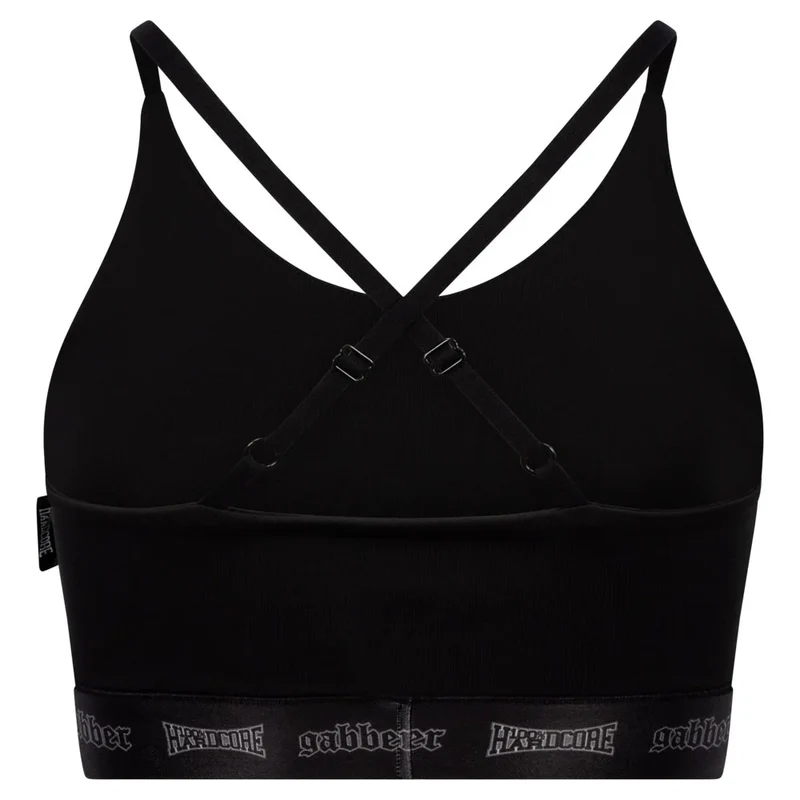 100% HARDCORE Damen Sport Top "Gabber" | Black