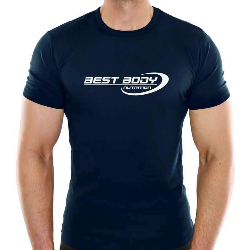 T-Shirt - Aufdruck Best Body Nutrition - navy - Stück